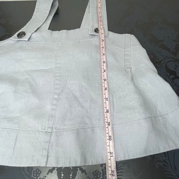 Everlane The Apron Linen Tank Top Sky Blue Gray Size 2 - Picture 8 of 11